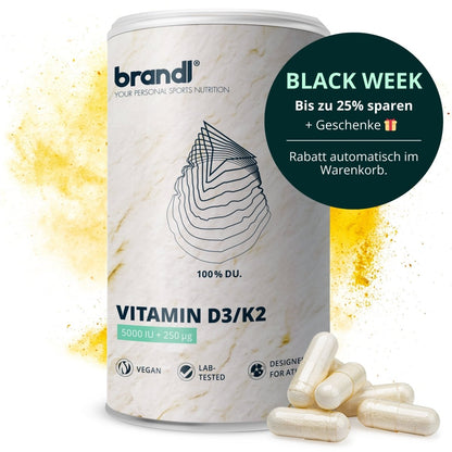 Vitamin D3/K2 Kapseln - Brandl Nutrition