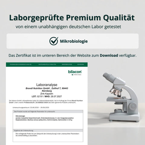 Zink Kapseln - Brandl Nutrition - Laborbericht